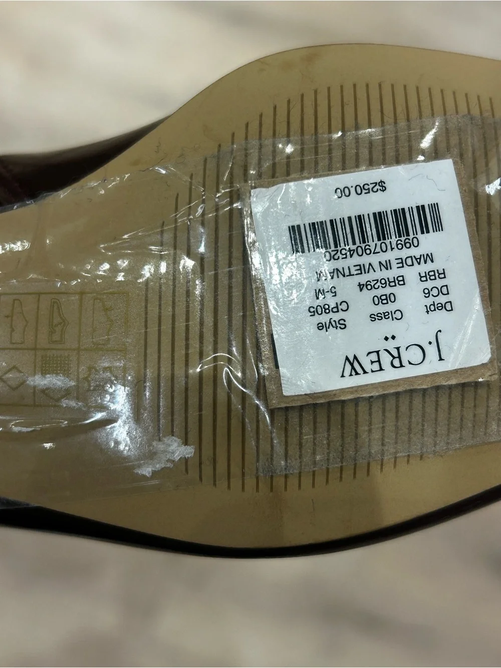NWT J. Crew Square-Toe Tall Leather Boots in Dark Brown Size 5